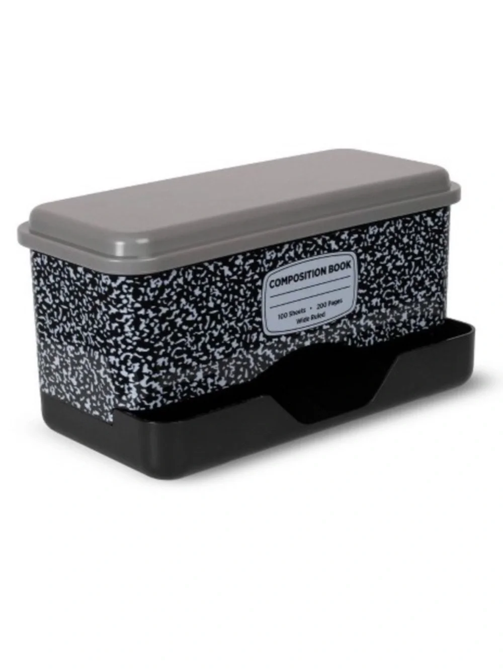 New! Composition Book Pattern Pencil Dispenser- Black & Gray by Target Bullseye